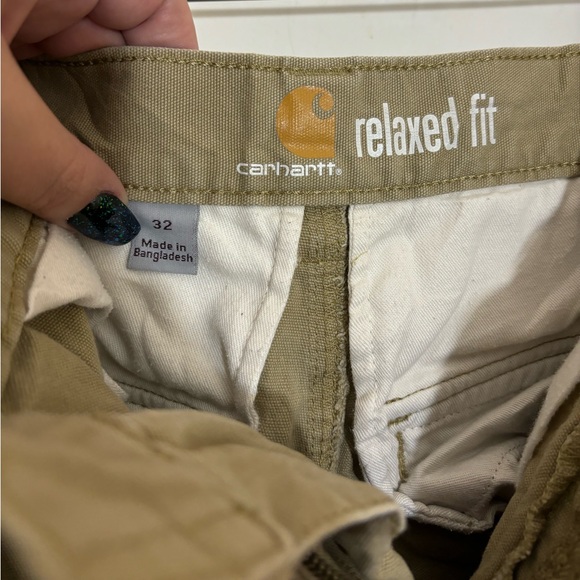 Men’s Carhartt Relaxed Fit Tan Cargo Shorts Size 32 - Picture 6 of 8